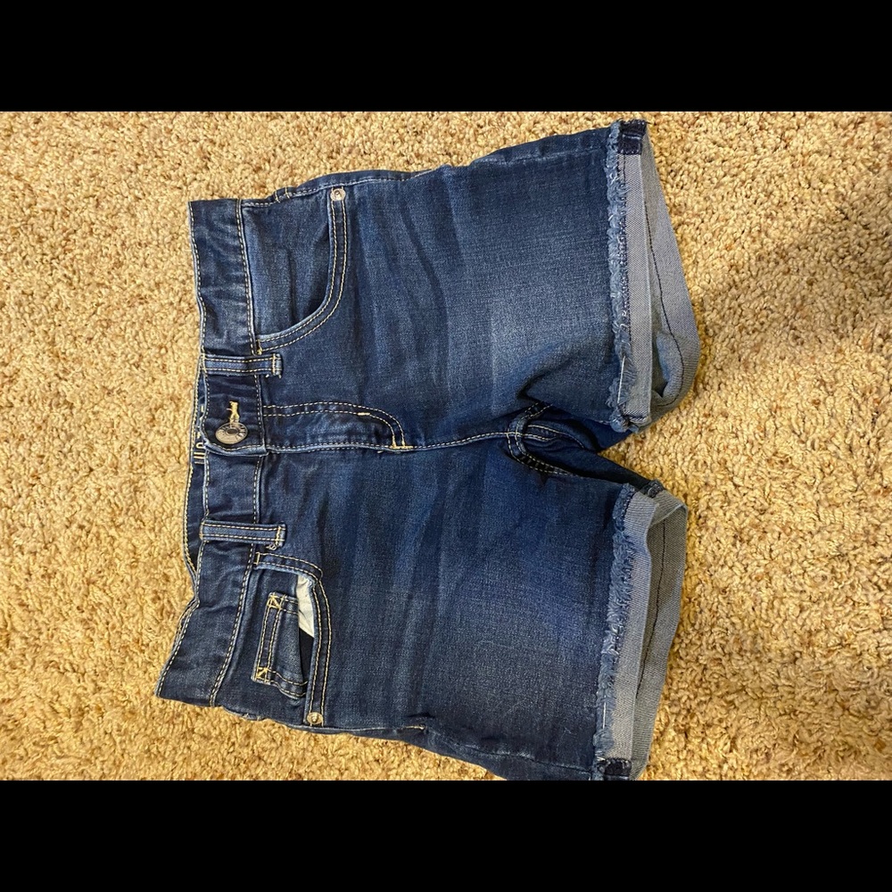 Justice size 14 girls jean shorts